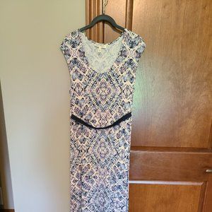 Jessica Simpson Geo Print Motherhood Maternity Dress - Size M